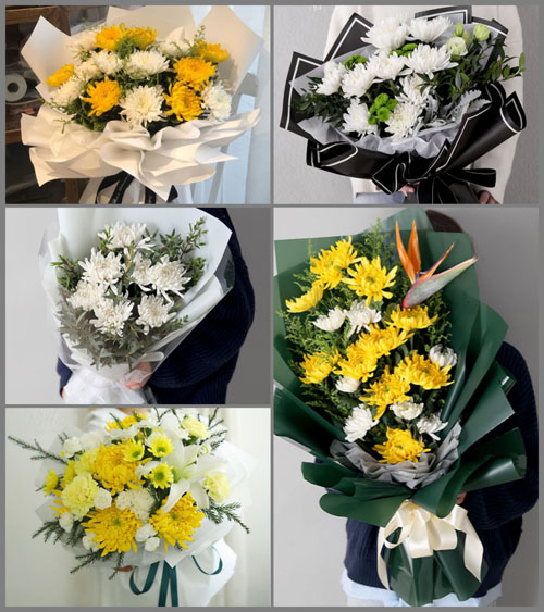 贵州贵阳清镇市流长苗族乡白事花束代送